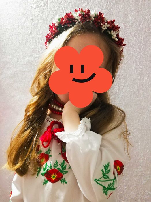 Вишиванка на дівчинку 5-7 років.