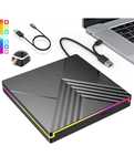 Zewnętrzny napęd CD DVD USB 3.0 Typ-C DVD  przenośny nagrywarka