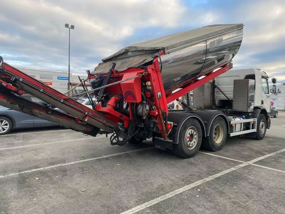 Volvo FE 6x2  rozściełacz asfaltu Sprider M-25 hakowiec termos budowa dróg