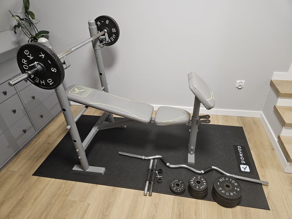 Ławeczka z obciążeniem ok 60 kg