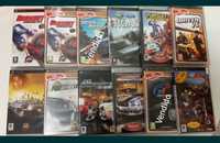 PSP jogos Harry Potter, Lego, Burnout, Spiderman, street fighter, Buzz