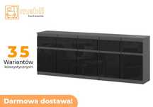 Komoda Szafka Best Oleksa 200cm Połysk 5D/5SZ Do Salonu