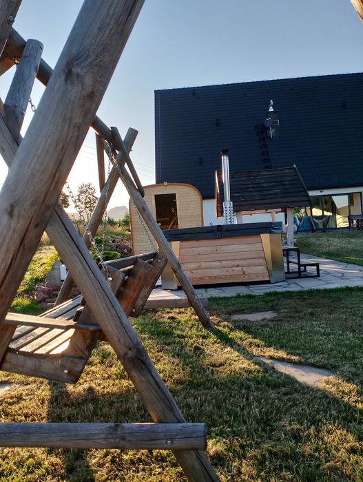 Chata Otulina dom w górach z wiatą biesiadną, balią, sauną, Radków