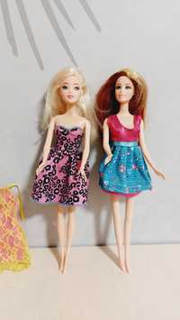 Zestaw dwóch lalek Barbie lalka blond i szatynka
