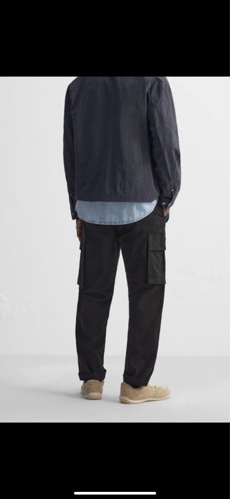 Брюки плотний котон джинсові карго Zara 40 розмір М нові