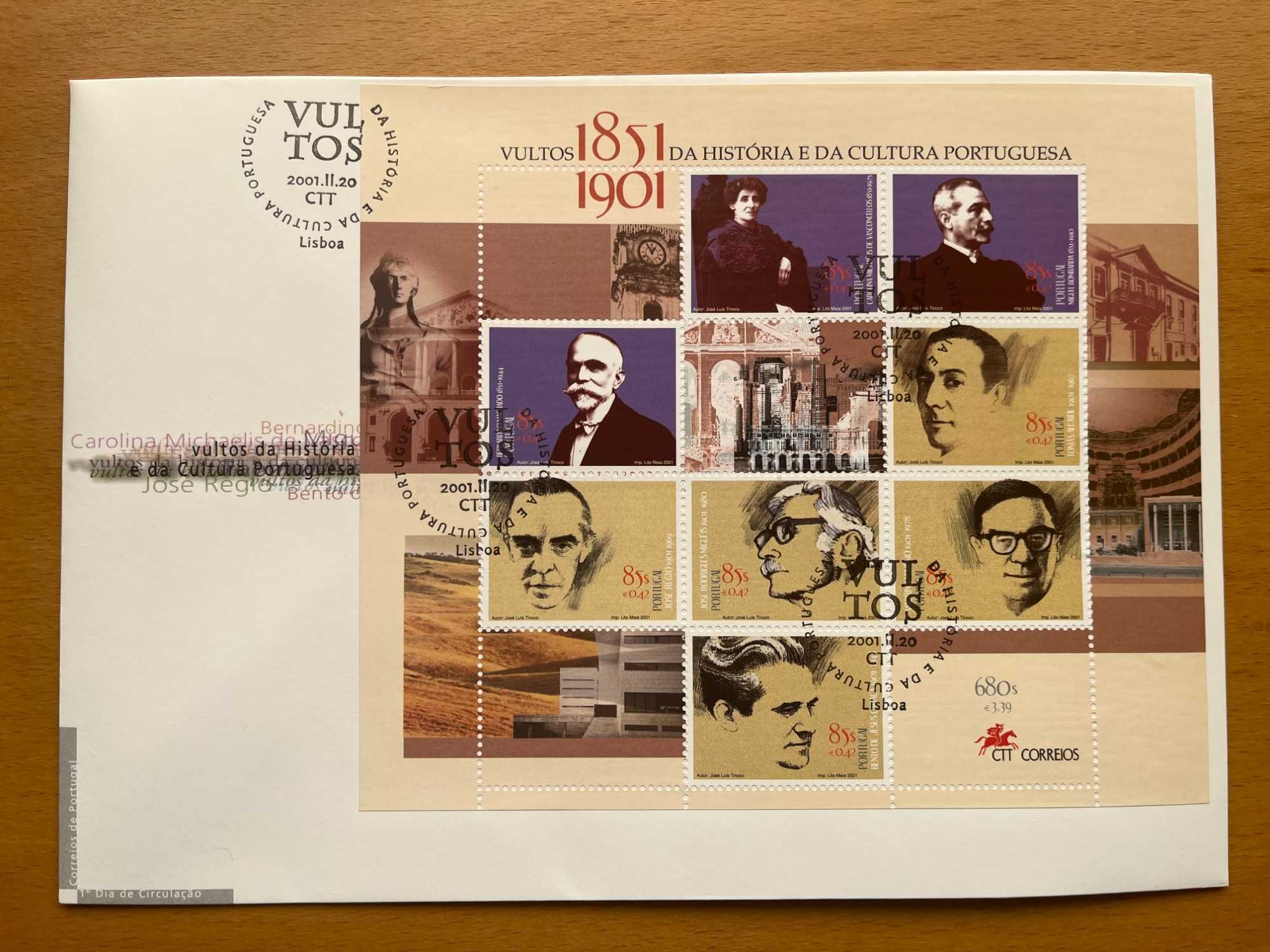 Filatelia - Vários FDCs Blocos / FM 2001