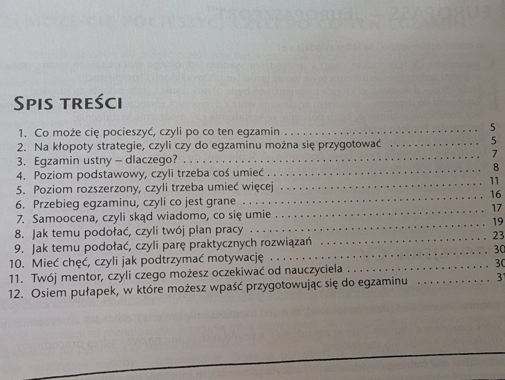 Biuletyn maturalny, egzaminy ustny z jezyka obcego