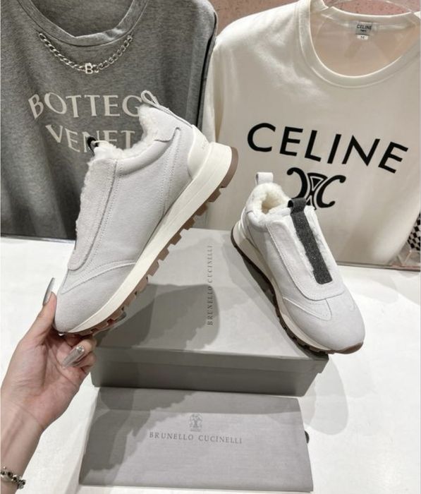 Жіночи осінні утеплені кросівки Брунелло Brunello