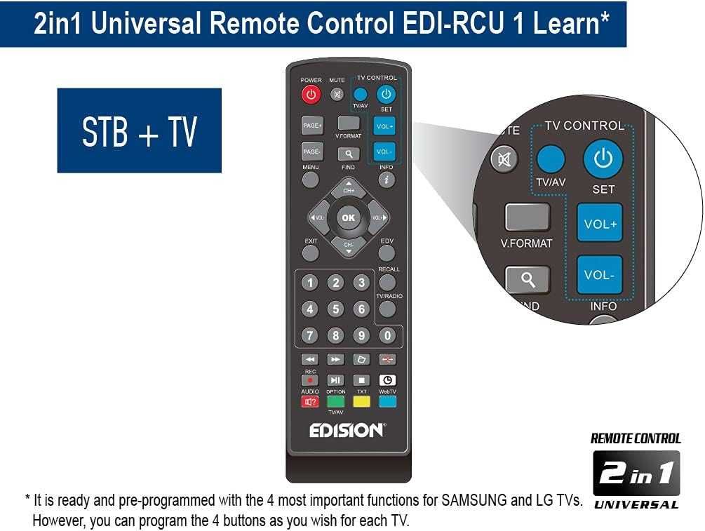 Dekoder dvb-t2 hevc EDISION PICCO T265+