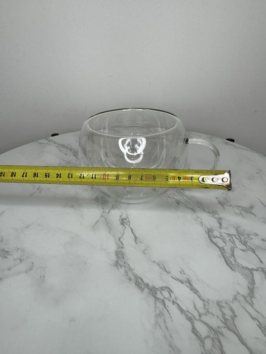 Duża Szklanka Termiczna do Kawy Herbaty Kuchni Domu Mieszkania 8 cm
