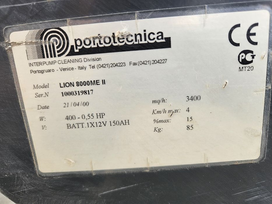 Zamiatarka Portotecnica Lion 8000