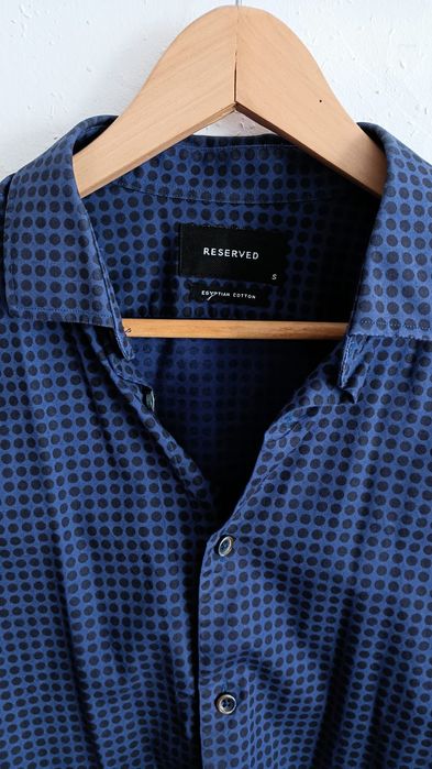 Koszula męska granatowa, S, Reserved