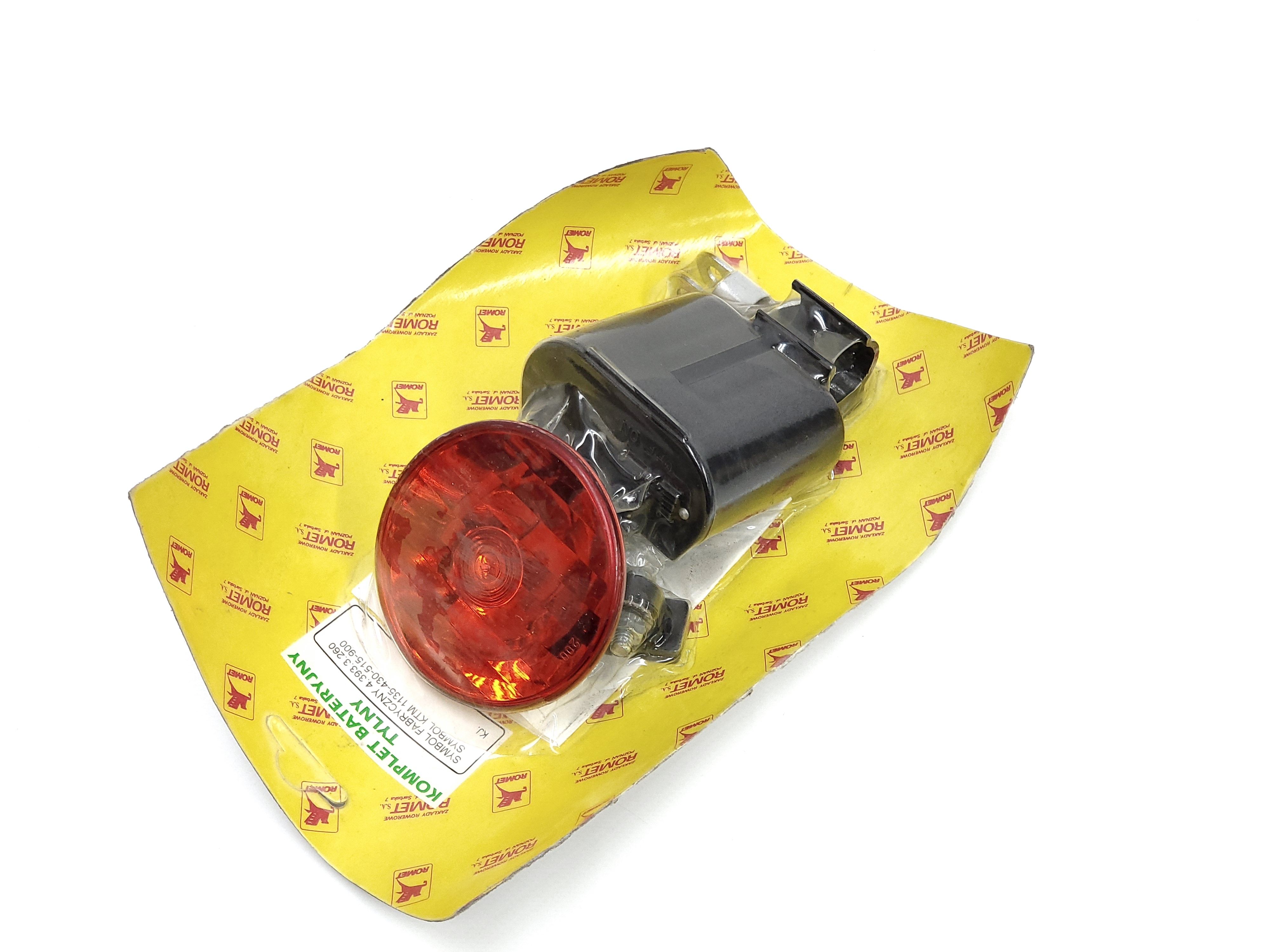 NOWA lampka tylna bateryjna Romet