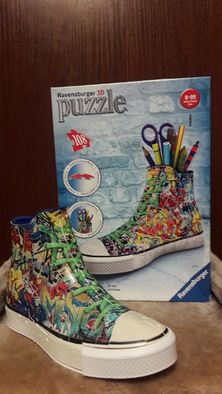 Puzzle 3D Piórnik/Trampek Sneaker