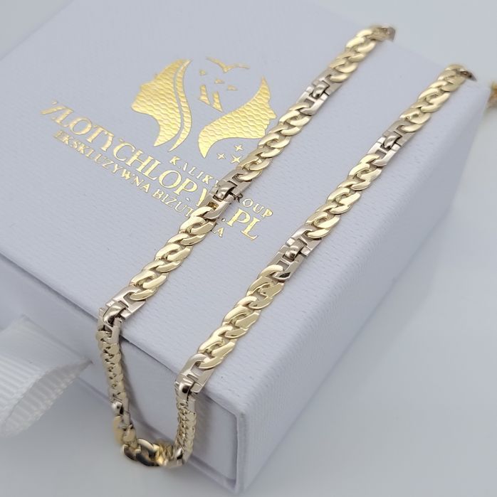 Złoty łańcuszek 14k 585 włoski pełny pancerka cc043yw Warszawa