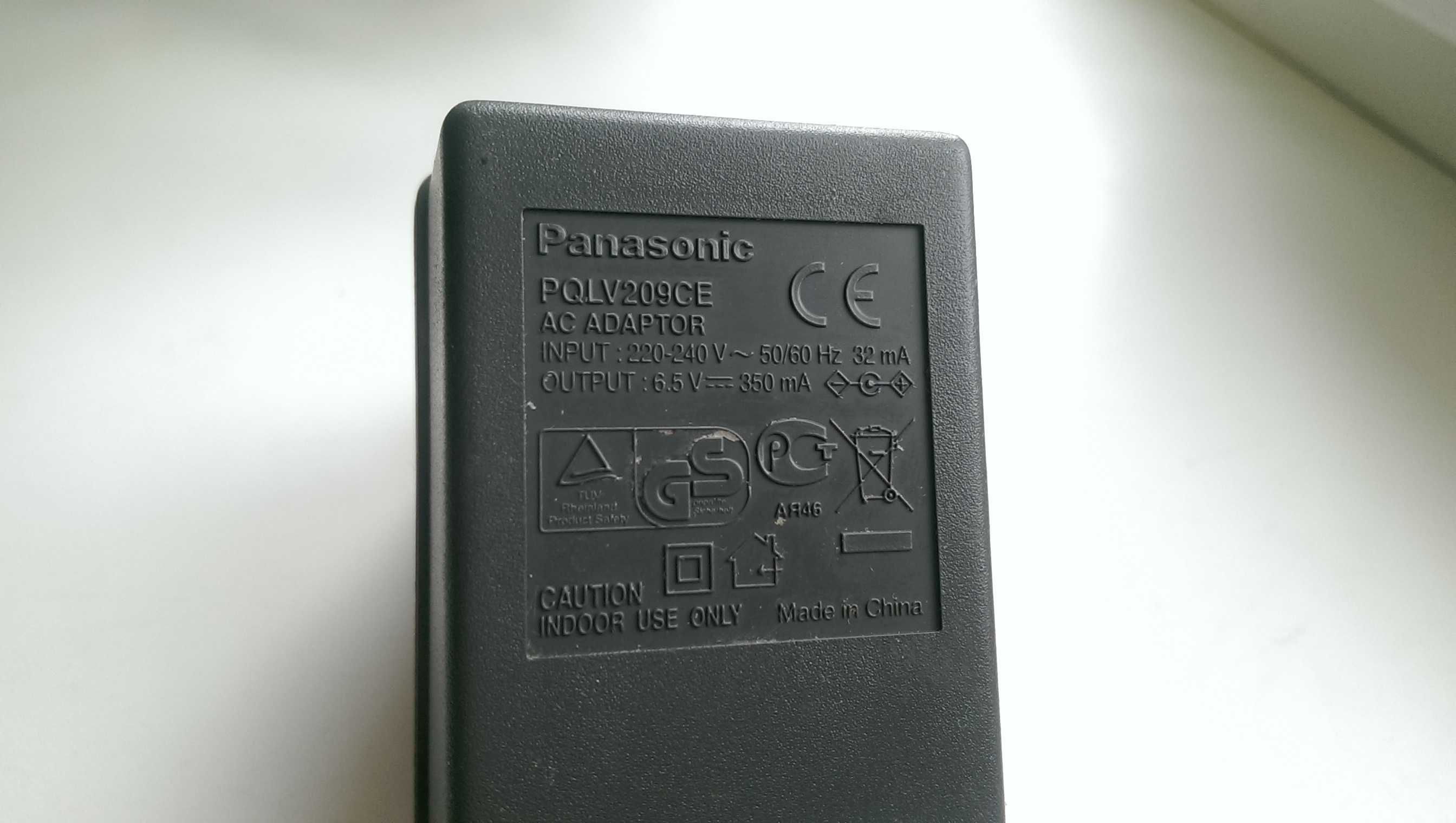 Блок питания Panasonic 6,5 v 350 mA