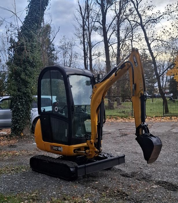Minikoparka jcb 8018 rozsowane gasienice transport