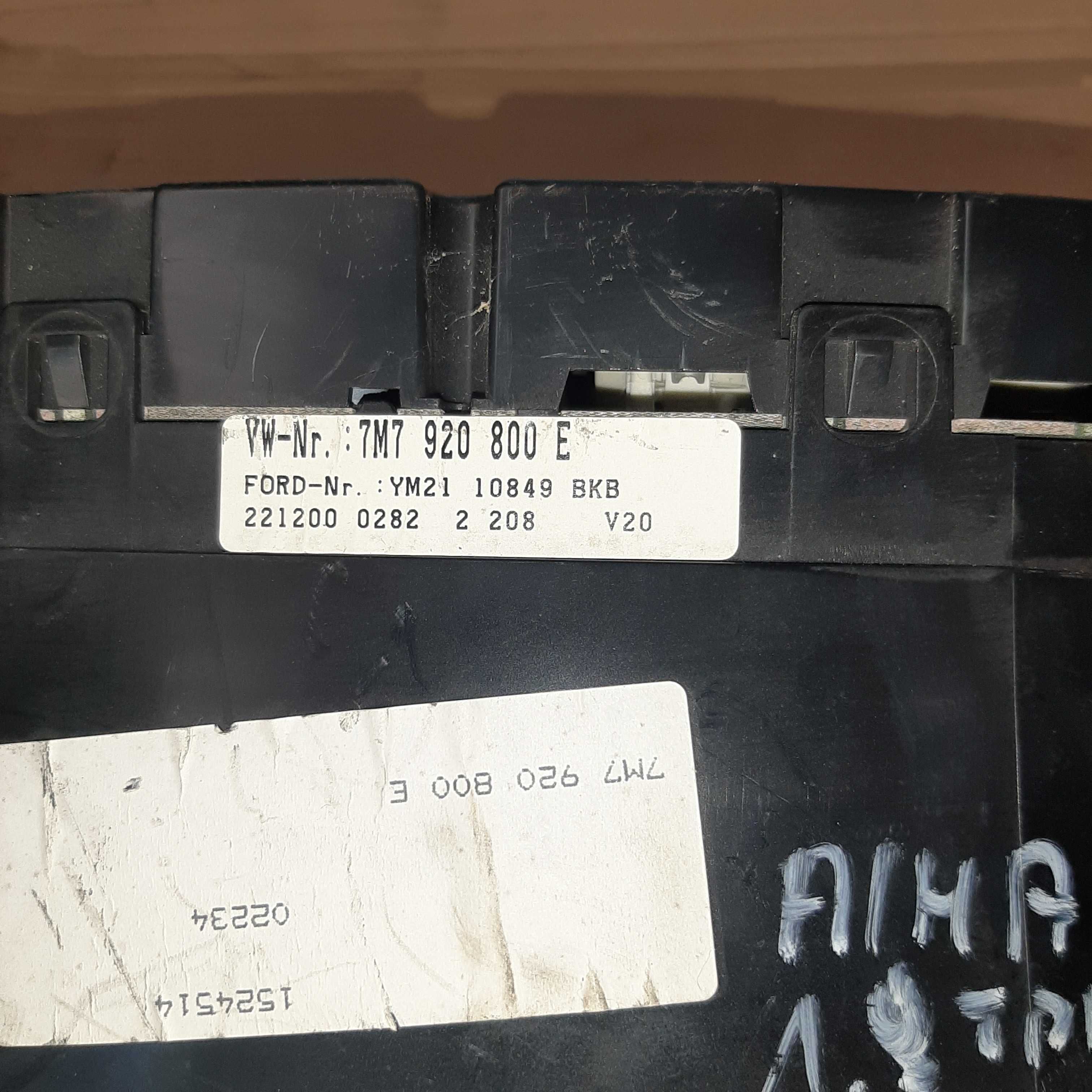 Licznik zegary vw Sharan Alhambra mk2 diesel VDO
