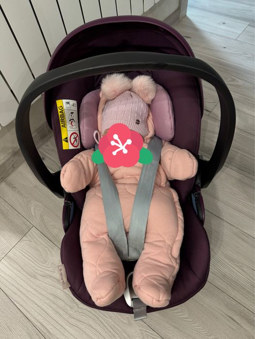 Комбінезон демісезонний / зимовий в конверт на дівчинку 0-3 міс 62см