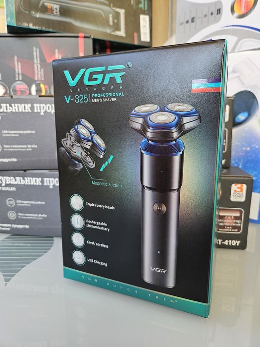 Бритва для бороди vgr 325 электробритва на аккумуляторе шейвер