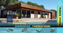 180 m2 Modułowy Pawilon gastronomiczny z tarasem