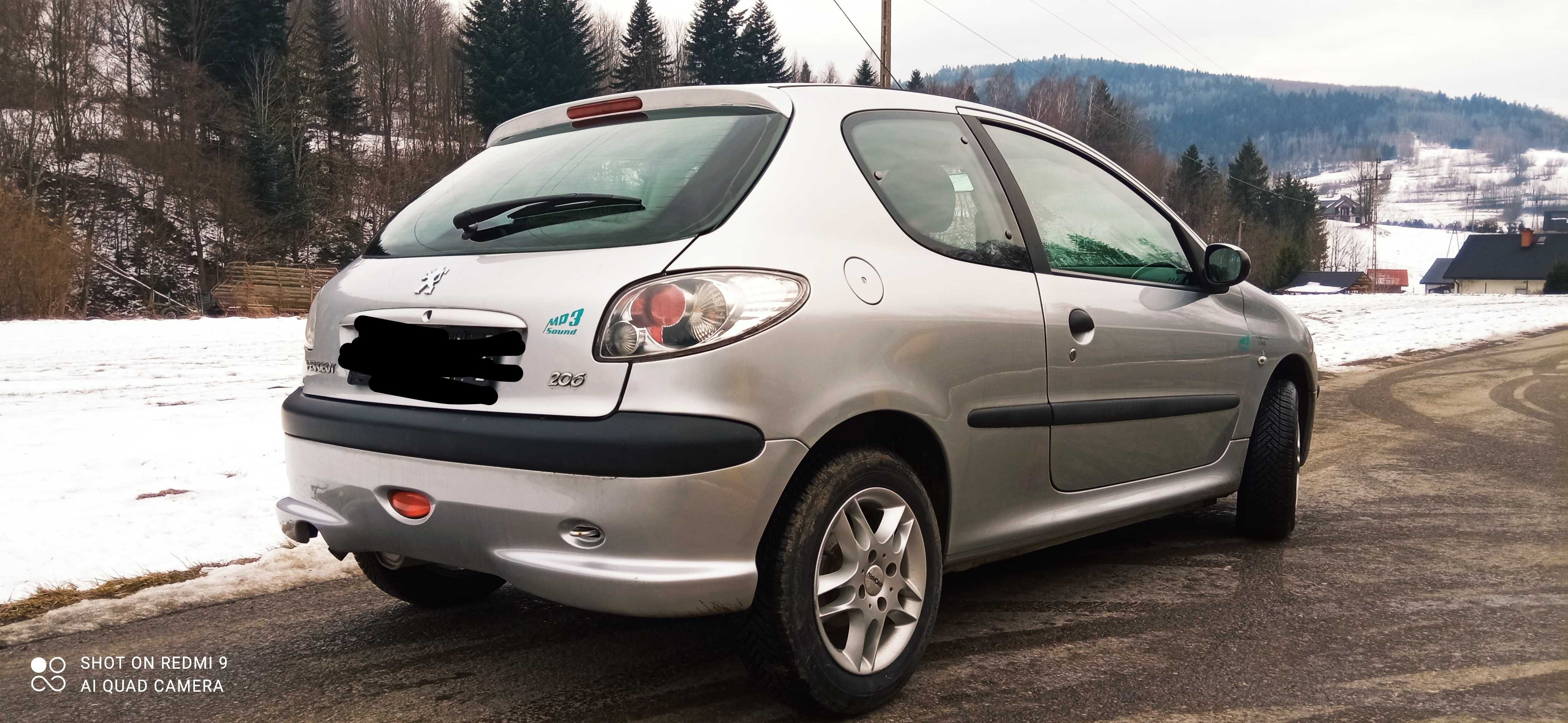 Peugeot 206 benzyna przebieg 90000km