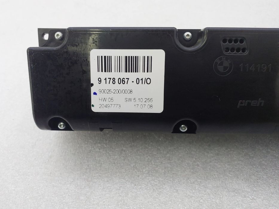 Comando chauffage / sofagem BMW X6 (E71, E72)