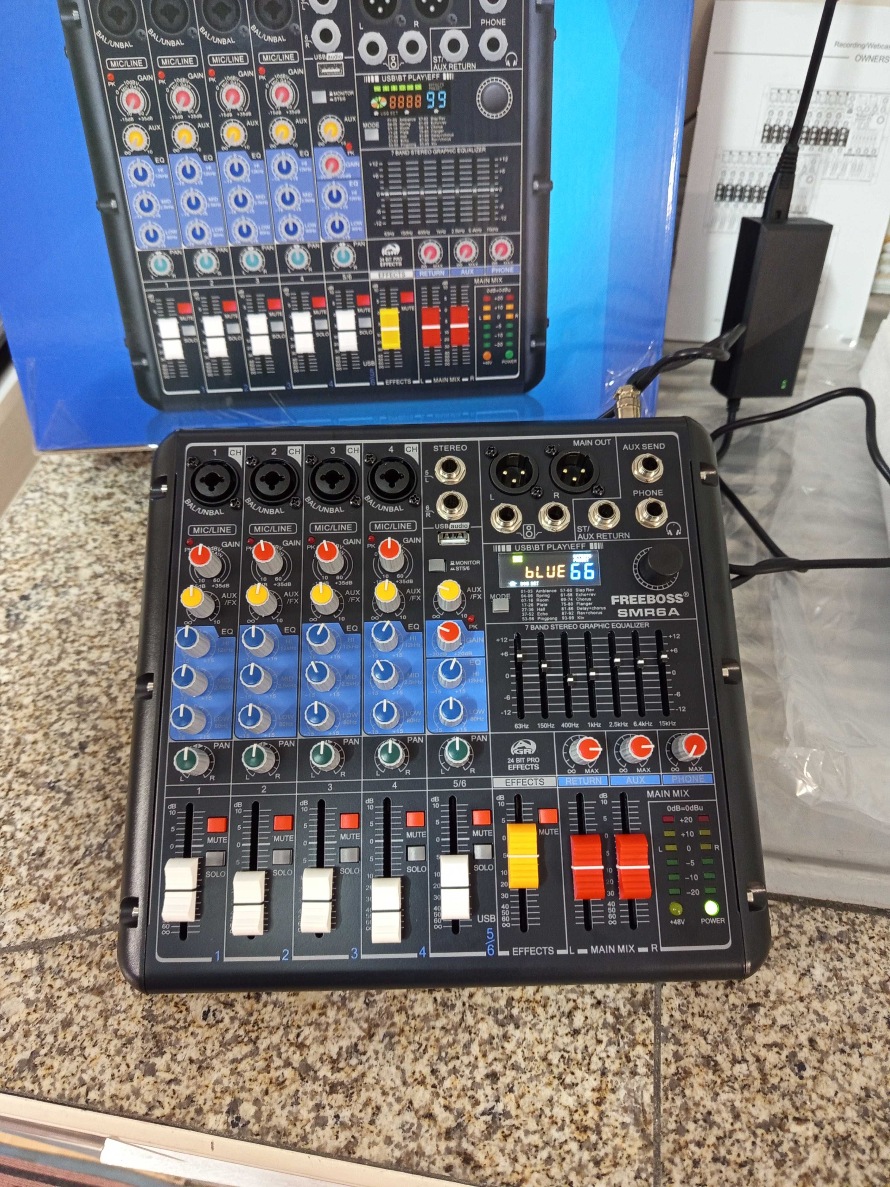 Mesa de Áudio 99 DSP USB Bluetooth 5.0 Nova