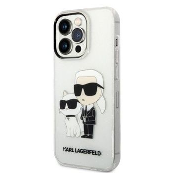 Oryginalne Etui KARL LAGERFELD Gliter Karl&Choupette Iphone 14 Pro