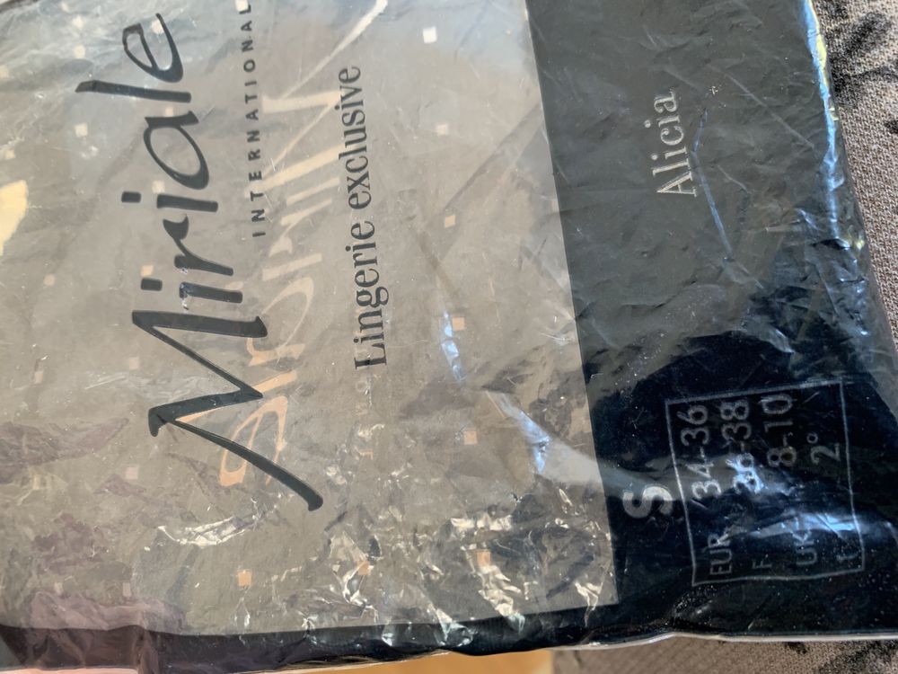 Majtki z haftem stringi 34/36 S Miriale nowe