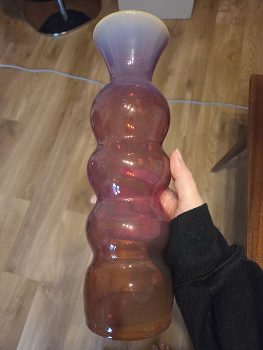 Bałwanek szkło PRL Krawczyka Horbowy Huta Sudety