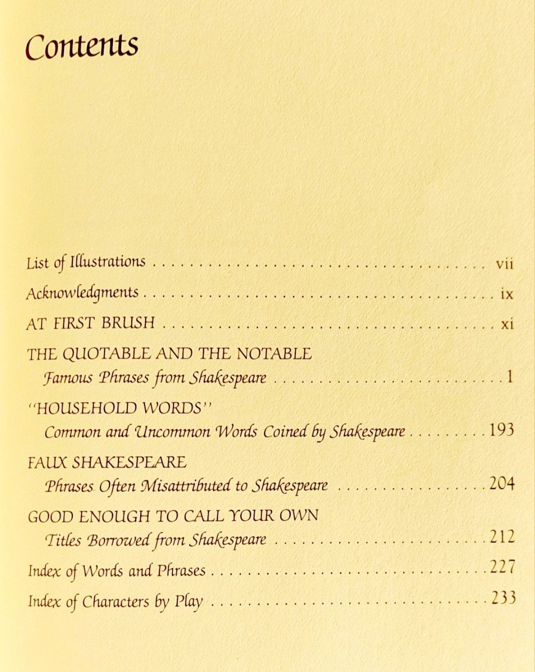 Citações de Shakespeare