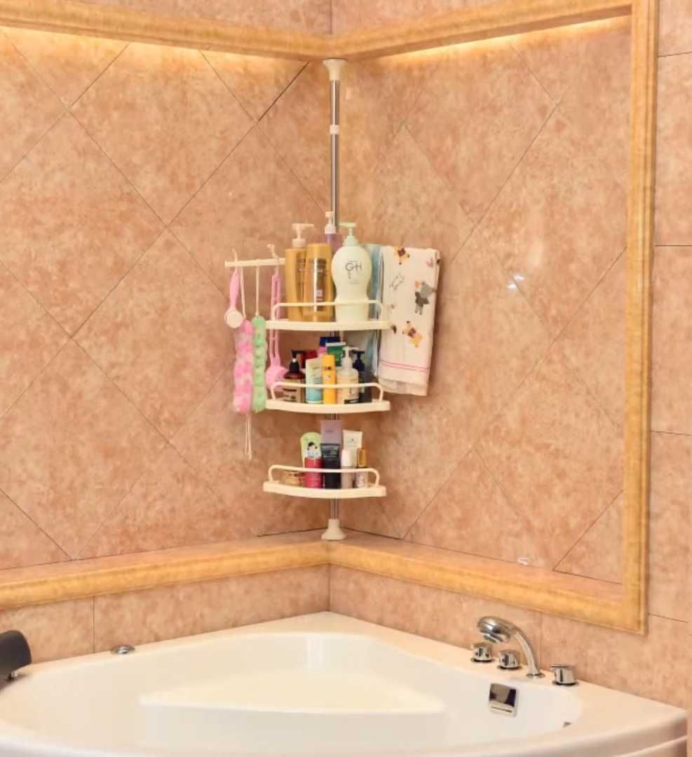 Угловая полка для ванной multi corner shelf стеллаж для ванной кухни