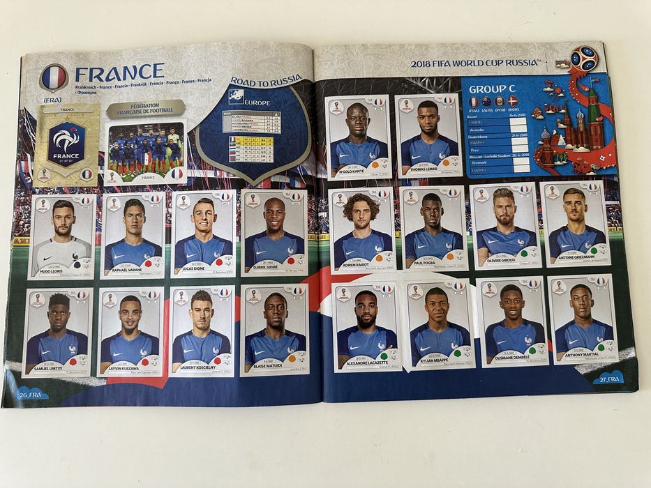 Coleccao completa cromos FIFA World Cup 2018 Russia