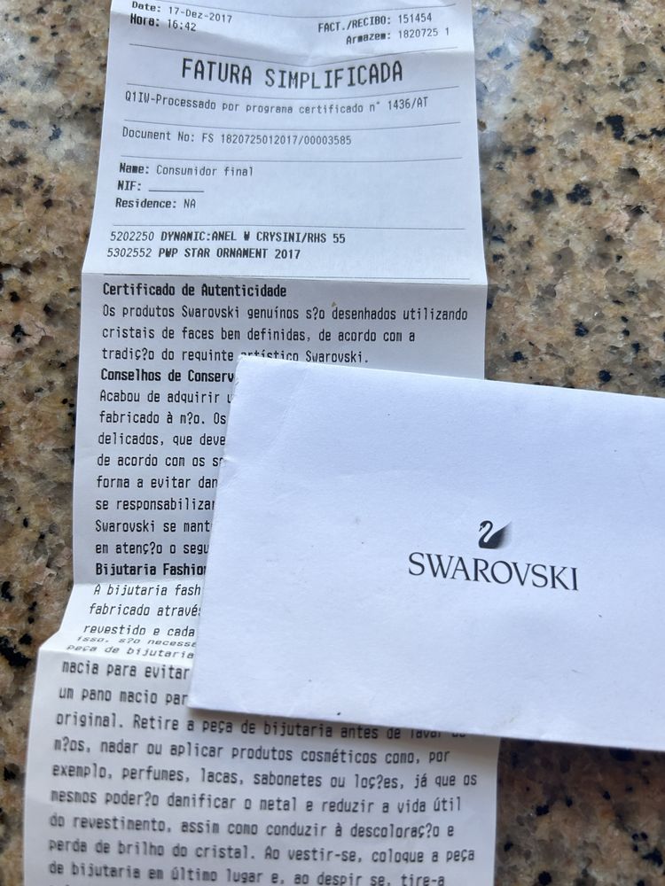 Anel de cristais swarovski tamanho13/14