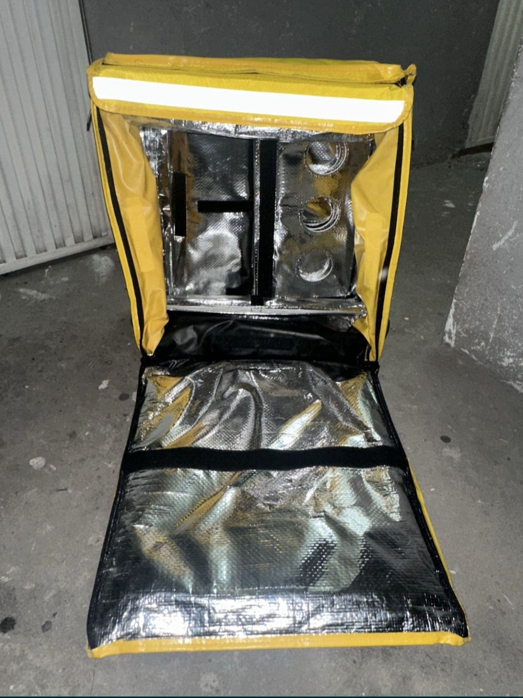 mochila glovo maior como nova diversos compartimentos