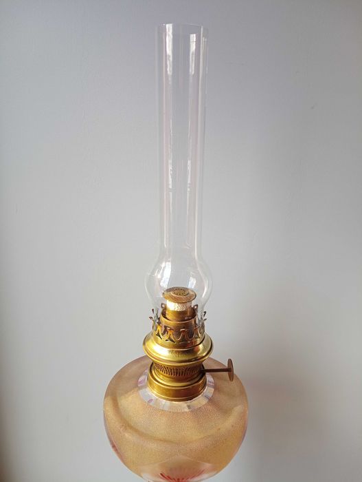 kolumnowa lampa naftowa XIX wiek, 68cm