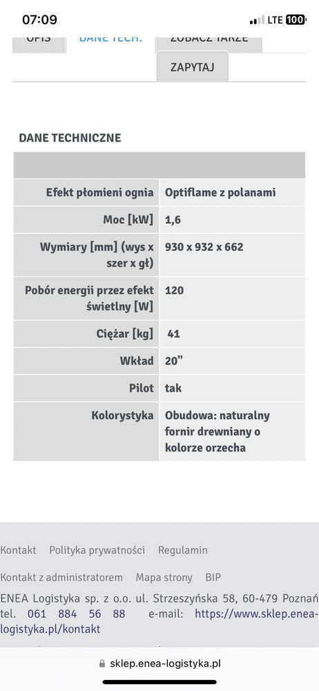 Piękny kominek elektryczny