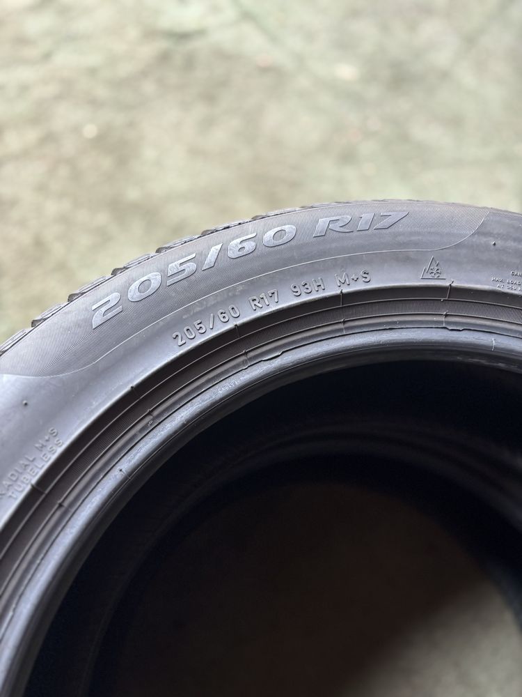 4x 205/60R17 93H  PIRELLI winter SOTTOZERO 3 opona zimowa M+S 3PMSF *
