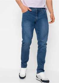bonprix jeansowe spodnie męskie ze stretchem regular fit 52-54