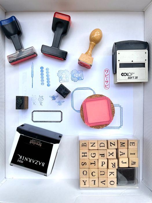 Pieczątka dama Art Nouveau