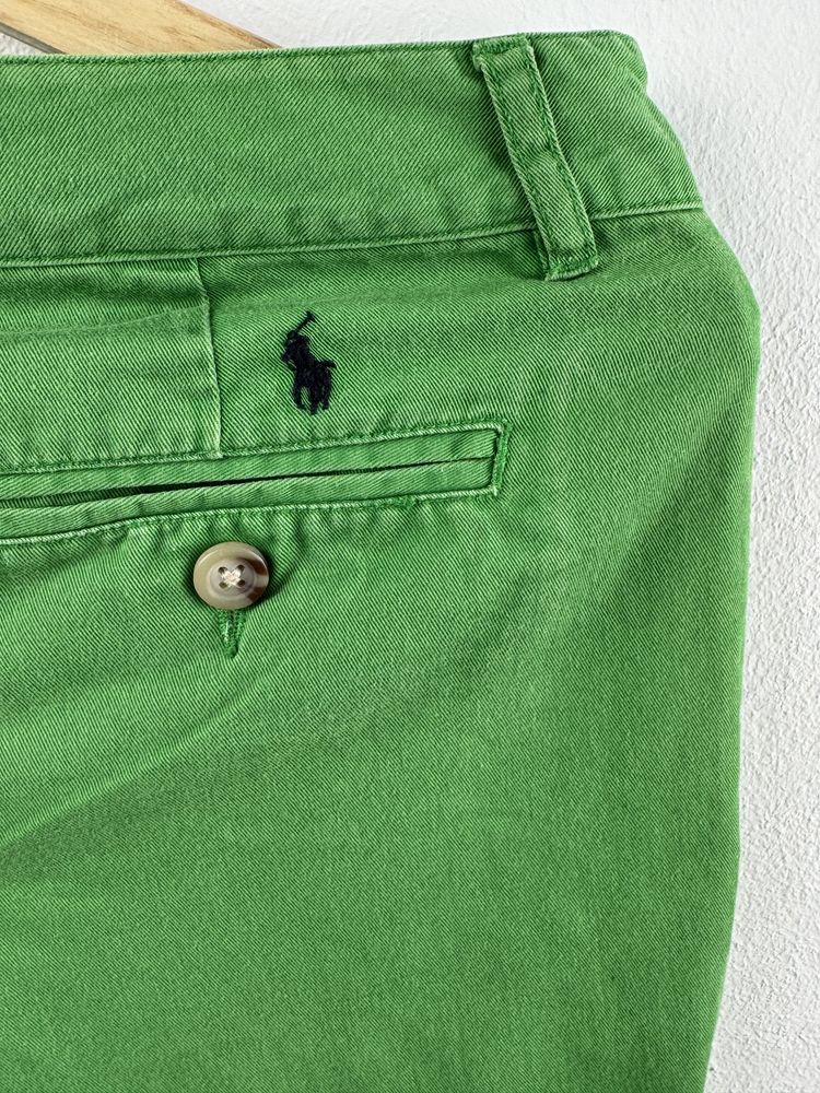 Zielone spodnie bawełniane Polo Ralph Lauren