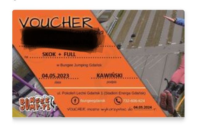 Voucher na skok na bungee full pakiet zdjęcia, filmy Gdańsk