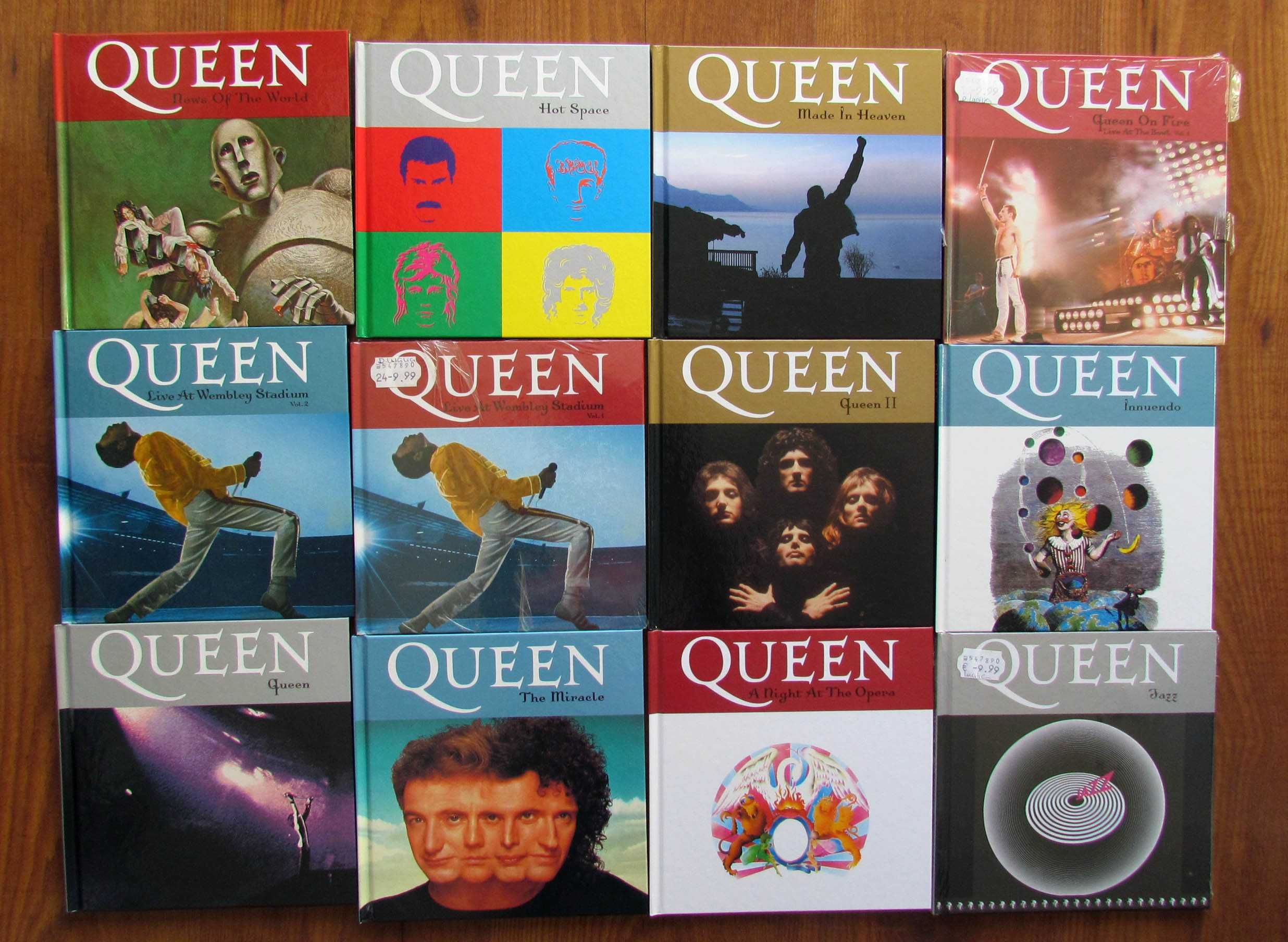 QUEEN Coleção álbuns Livro + CD completa (como novos)