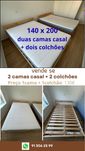 Cama casal com colchão otimo estado