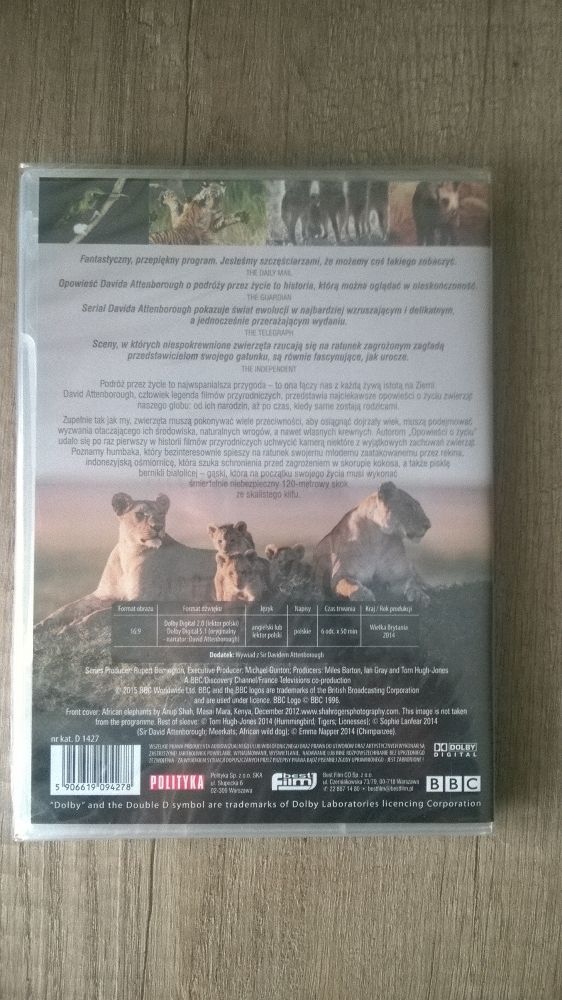 BBC Earth Opowiesc o Zyciu - 2 x dvd.