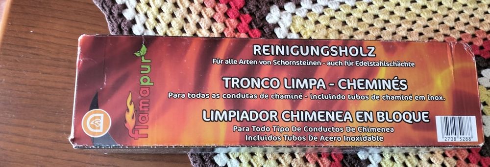 Bloco de limpeza para chaminés NOVO