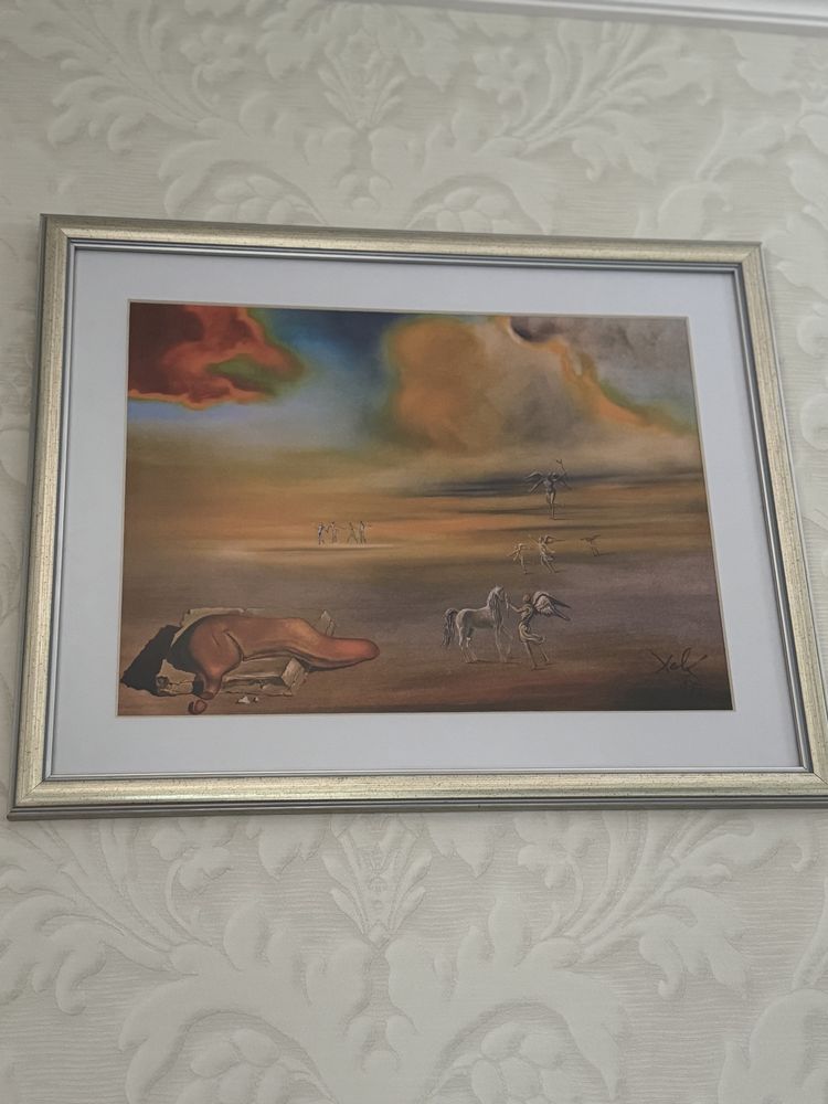 Obraz Salvador Dali w szkle antyrefleksyjnhm