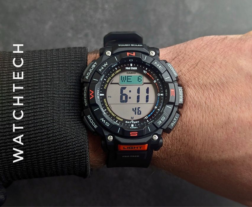 Годинник Casio Pro Trek PRG-340-1 Tough Solar компас термометр новий