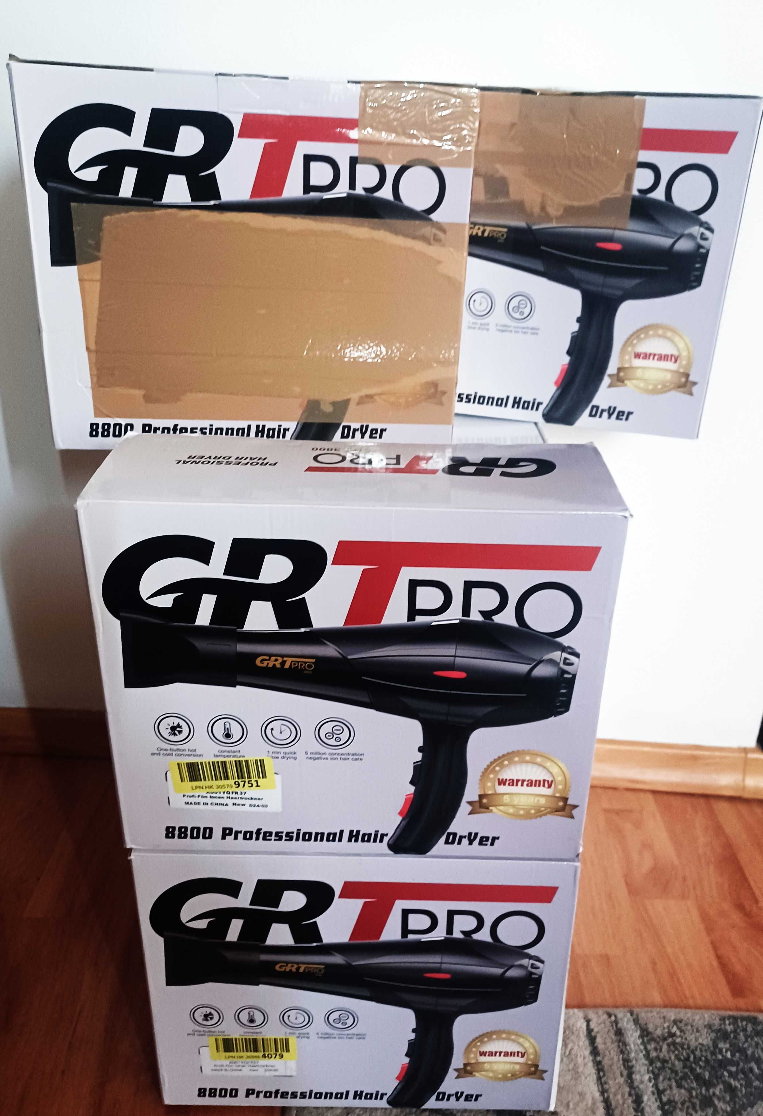 GRT PRO 8800 Jonowa suszarka do włosów 3500 W,niebieskie światło Turbo